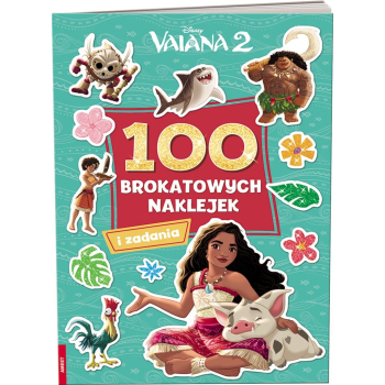 Vaiana 2. 100 brokatowych naklejek
